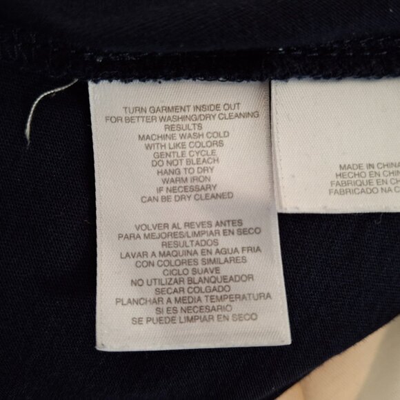 Jones New York Sport Woman Size M Asymmetric Navy White Colorblock Tunic Dress - Picture 6 of 8